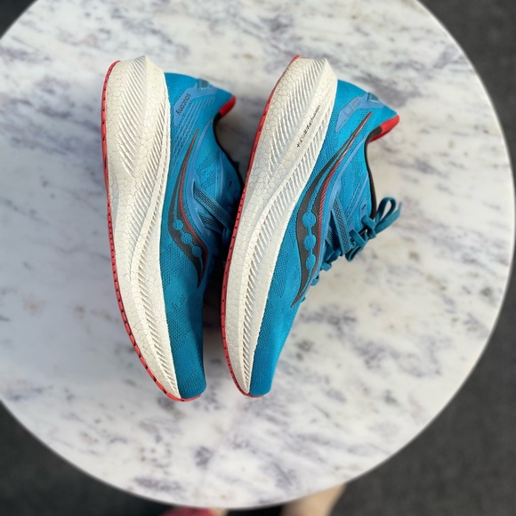 Saucony Endorphin Shift 2 Men’s Running Shoes | Blue/Red | Size 9.5 - Picture 13 of 14